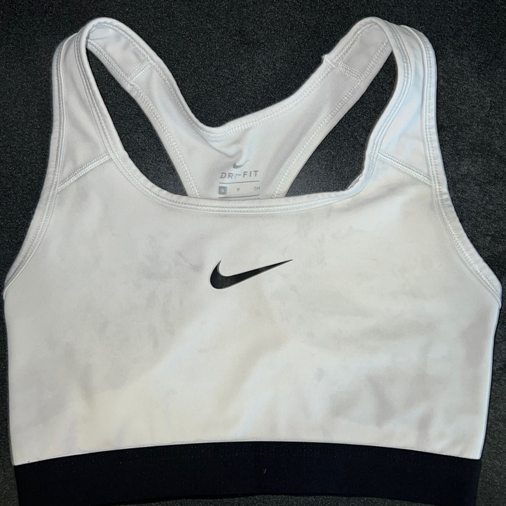 White Nike Sports bra!